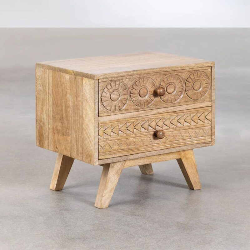 Aurangabad Bedside Table solid wood for bedroom and living room