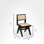 Solid Wood Chandigarh Cane Chair Without Arm - Image 4