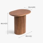 Dubai Solid Wood Side Table for Living Room | Premium Sheesham Wood End Table – Furnhands - Image 2