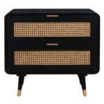 Pune Wooden Bedside Table | Solid Mango Wood Nightstand for Modern Living - Image 3