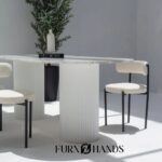 Jodhpur Marble Dining Table – Oval Shape Luxury Table for Modern Indian Homes - Image 3