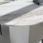 Jodhpur Marble Dining Table – Oval Shape Luxury Table for Modern Indian Homes - Image 4