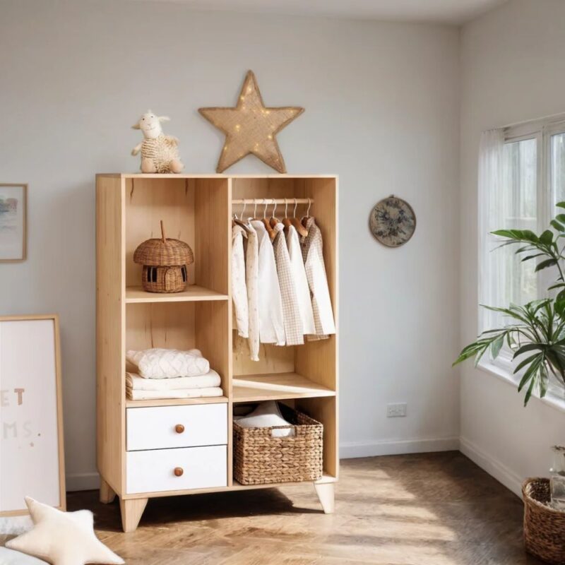 mumbai solid wood kids wardrobe