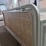 Cane Bed with Wooden Frame – Stylish & Durable Bed for Home - Image 2