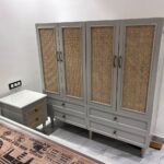 Wooden 4 Door Almirah – Handcrafted Solid Wood Wardrobe for Home - Image 8