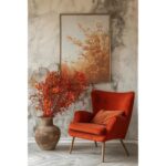 Furnhands Premium Wooden Accent Chair for Living Room