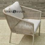 Furnhands Outdoor Patio Seating Set – 2 Braided Rope Chairs with Table - Image 2