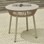 Furnhands Outdoor Patio Seating Set – 2 Braided Rope Chairs with Table - Image 3