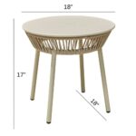 Furnhands Outdoor Patio Seating Set – 2 Braided Rope Chairs with Table - Image 4