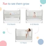 Toddler Bed for Newborn Babies (White) | Solid Wood Baby Bed by Furnhands - Image 2