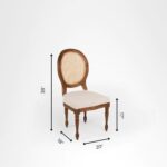 Chandigarh Cane Chair | Solid Wood Rattan Seating for Living, Dining & Bedroom | Honey Brown – Furnhands - Image 2