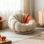 Bouclé Cloud Chair in Fabric – Modern Sofa Chair Furnhands