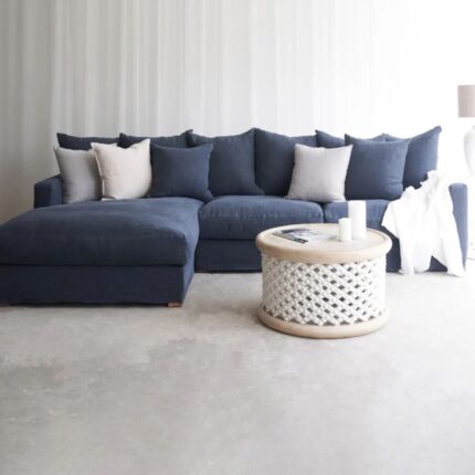 L shape bespoke fabric sofa