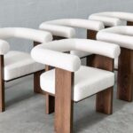 Designer Bouclé Arm Chair for Luxury Homes | Premium Solid Wood Accent Chair Online in India – Furnhands - Image 2
